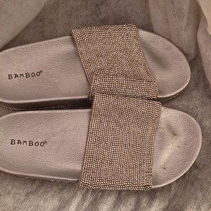 Silver Rhinestone Sandals